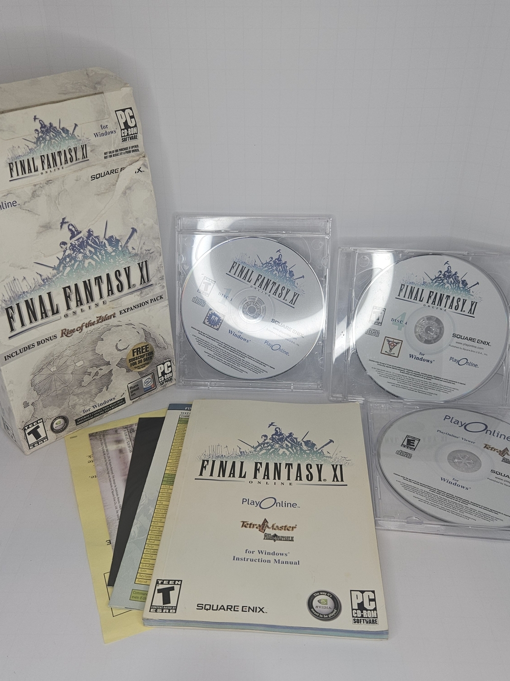 Final Fantasy XI Online (w/ Rise of the Zilart Expansion Pack) (PC, 2003)